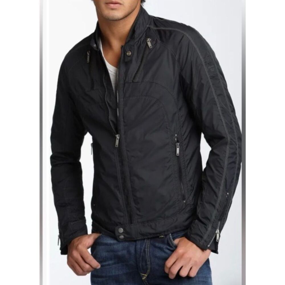NEW NWOT DIESEL Jurlo black COAT JACKET MEN sz M